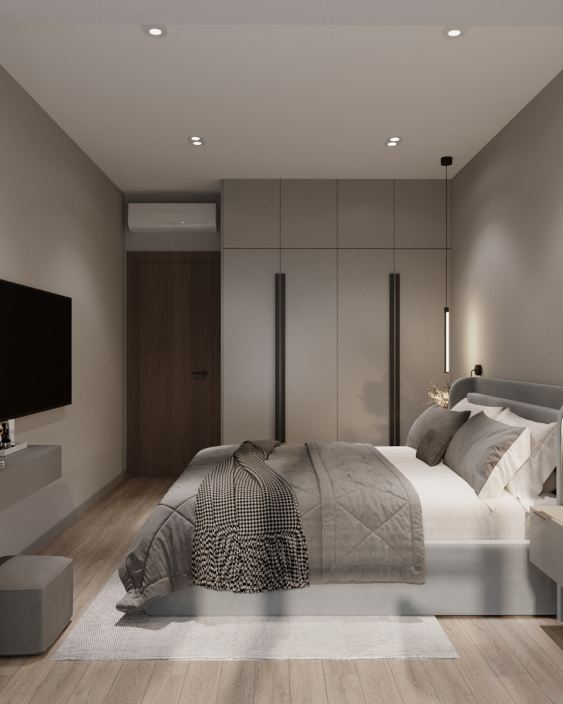 Современный минималистичный дизайн интерьера для молодой пары