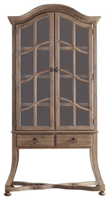 Corsica Display Cabinet Light Wood Traditional China Cabinets Corsica Display Cabinet Light Wood Base And Hutch