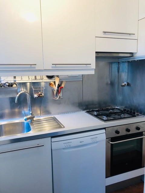 R&eacute;novation appartement parisien modern-kitchen
