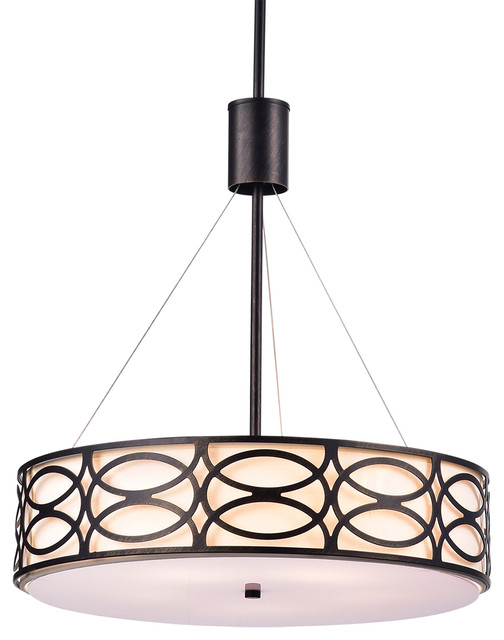 5 Light Antique Black Metal And Ivory Round Drum Pendant Chandelier Transitional Lighting By Edvivi - Black Metal Drum Pendant Light 5 Light Antique Black Metal And Ivory Round Drum Pendant Chandelier Transitional Lighting By Edvivi - Black Metal Drum Pendant Light