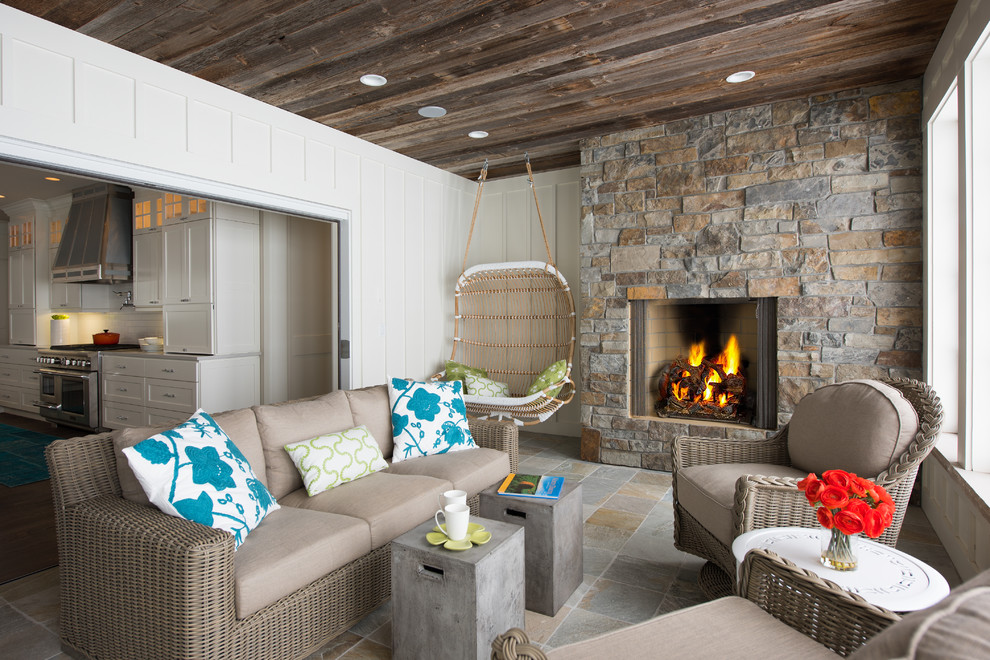 Cottage on Lake Melissa - Beach Style - Porch - Other - by Craftwell ...