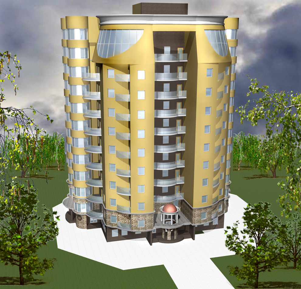 Индивидуальный жилой дом в городе Раменское московской области. Эскизный проект.