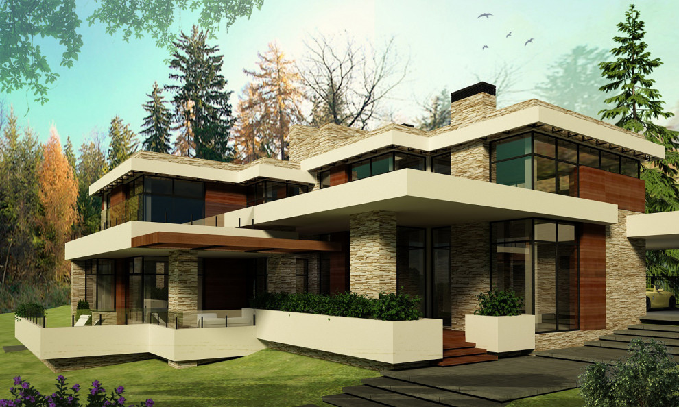 Проект индивидуального жилого дома. Каменка