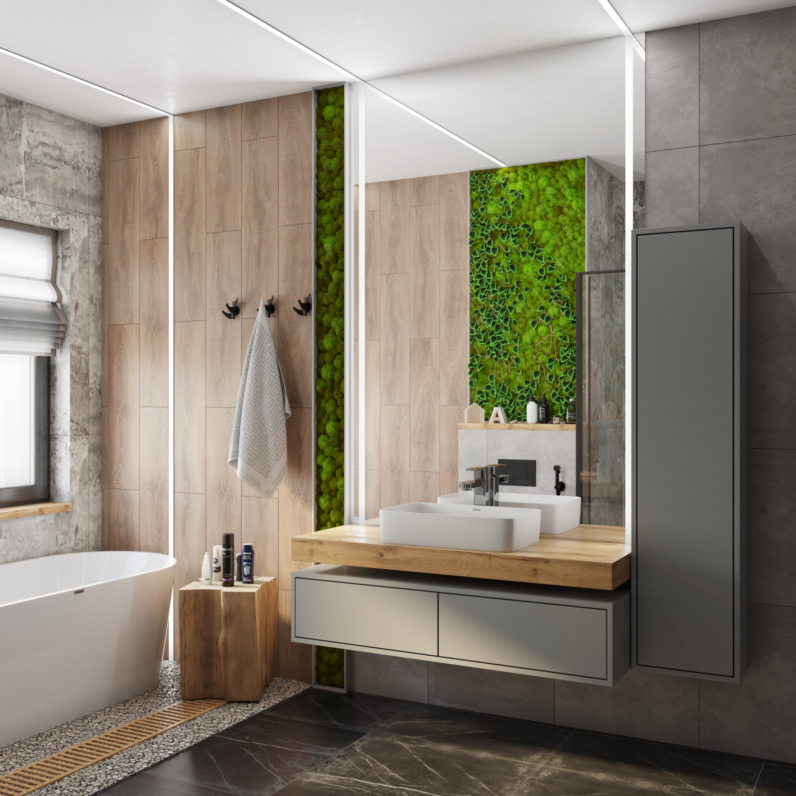 Ванная в эко-стиле