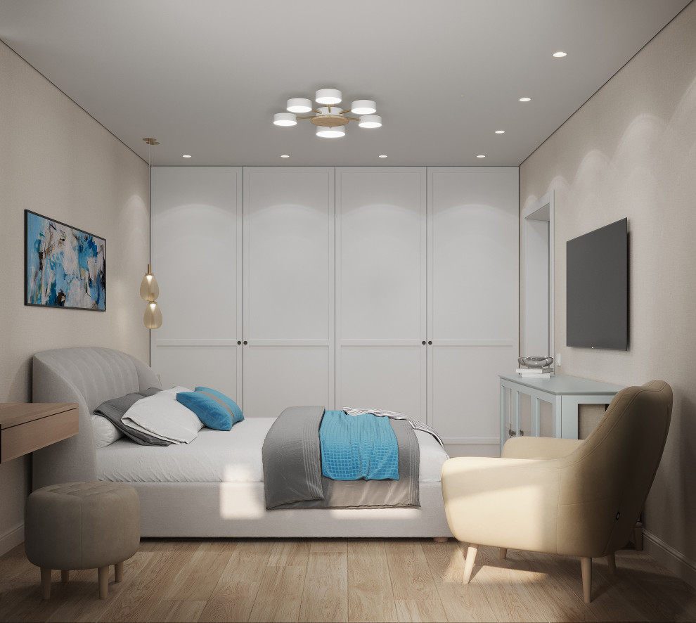 Интерьер квартиры с синими акцентами