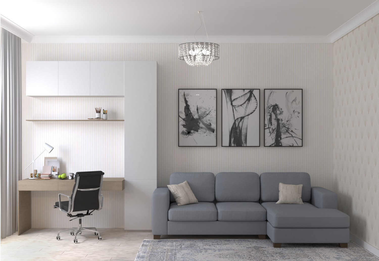 Дизайн частного дома в стиле неоклассика с элементами арт-дэко