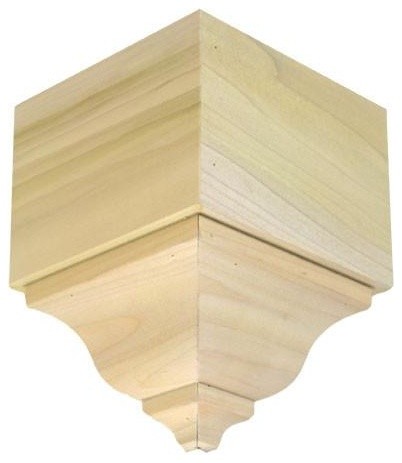 pine Crown Moulding Outside Corner Blocks made from wood 2 pack