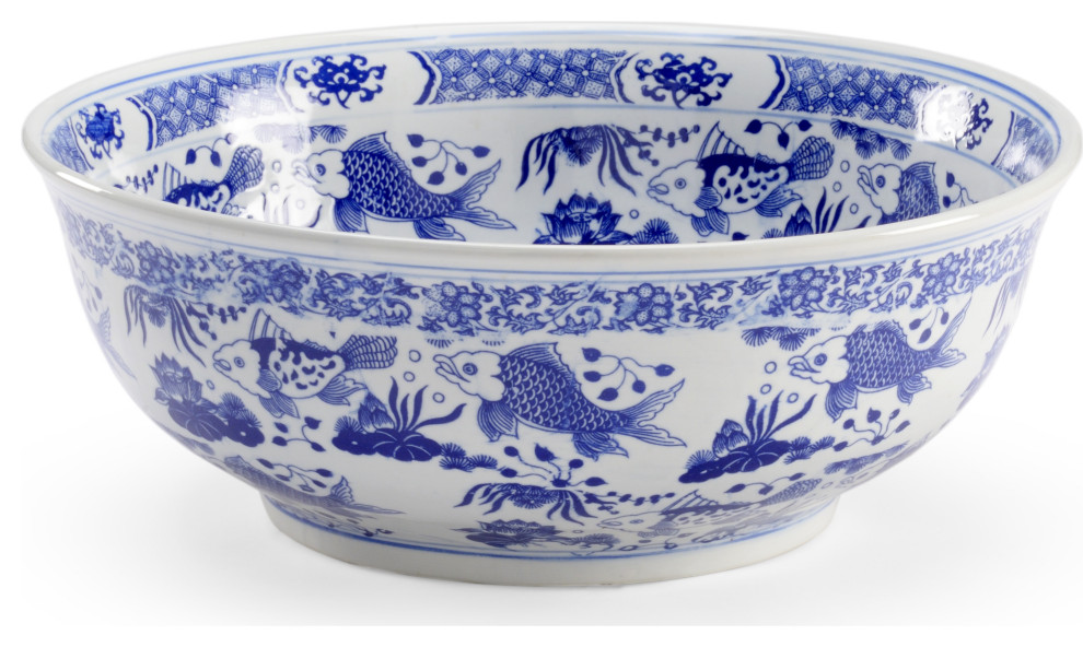 Fish Bowl Asian Decorative Bowls by HedgeApple Houzz