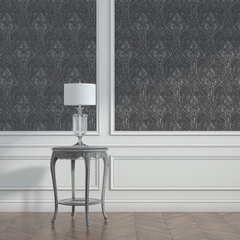 Гипсовые обои Wallcrusta в интерьере