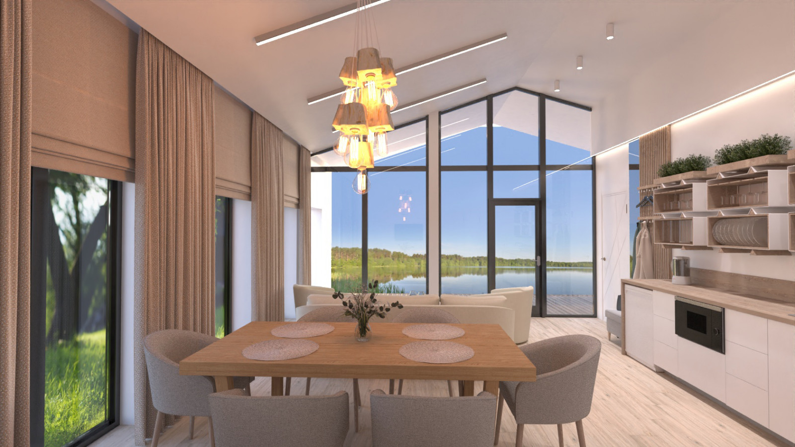 Проект гостевого дома в стиле барнхауз