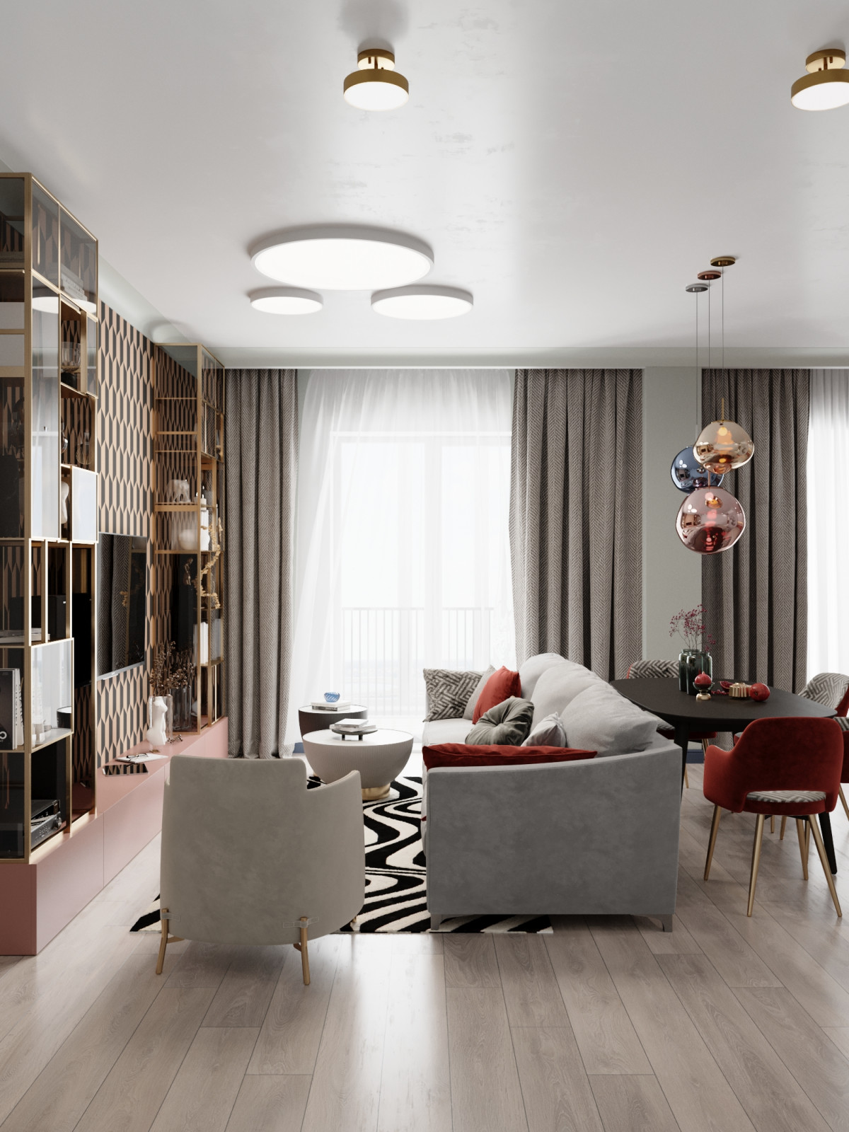 Квартира с ярким характером 120м2