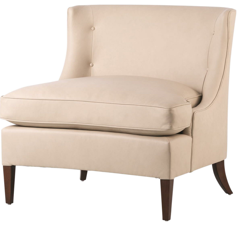 Severn Lounge Chair Beige Leather