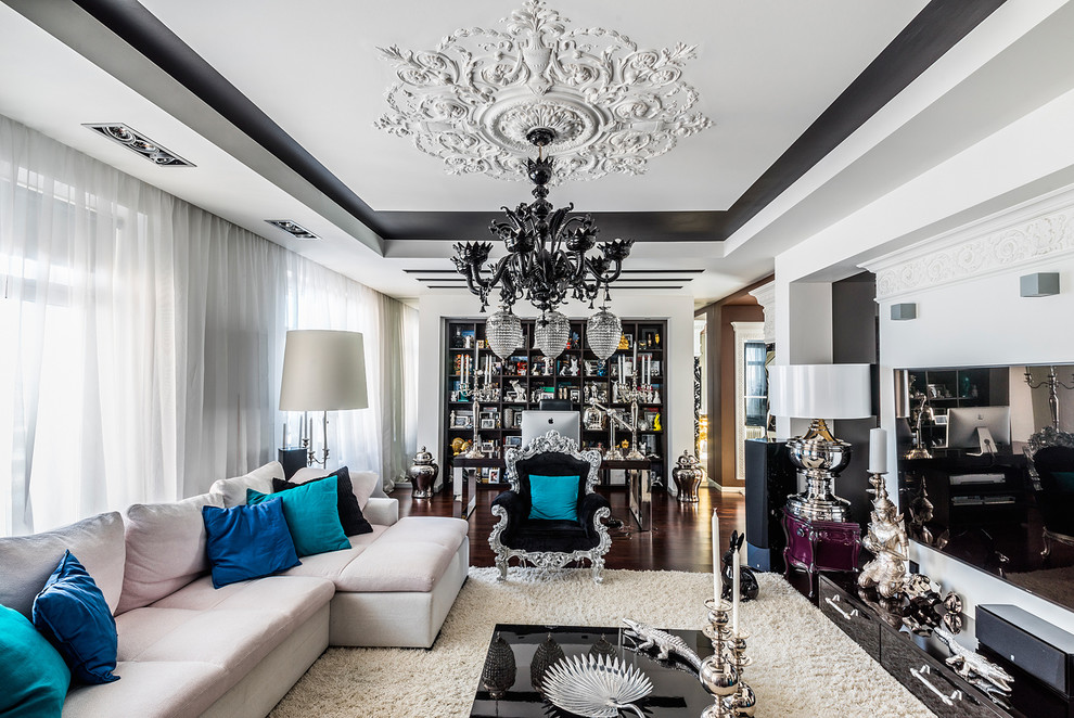 Съёмка интерьера квартиры в стиле фьюжн.