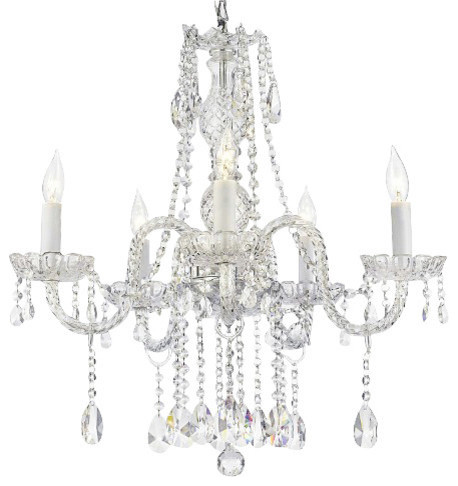 Venetian-Style 5-Light Crystal Chandelier - Traditional - Chandeliers ...