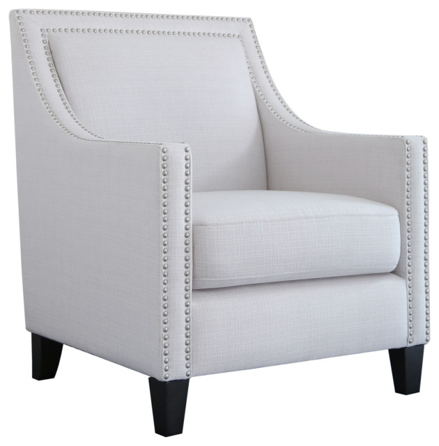 Brianna Nailhead Accent Chair Transitional Armchairs And Accent