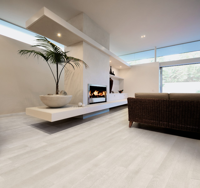 Rovere Bianco Wood Effect Tile Jpg Contemporary Living