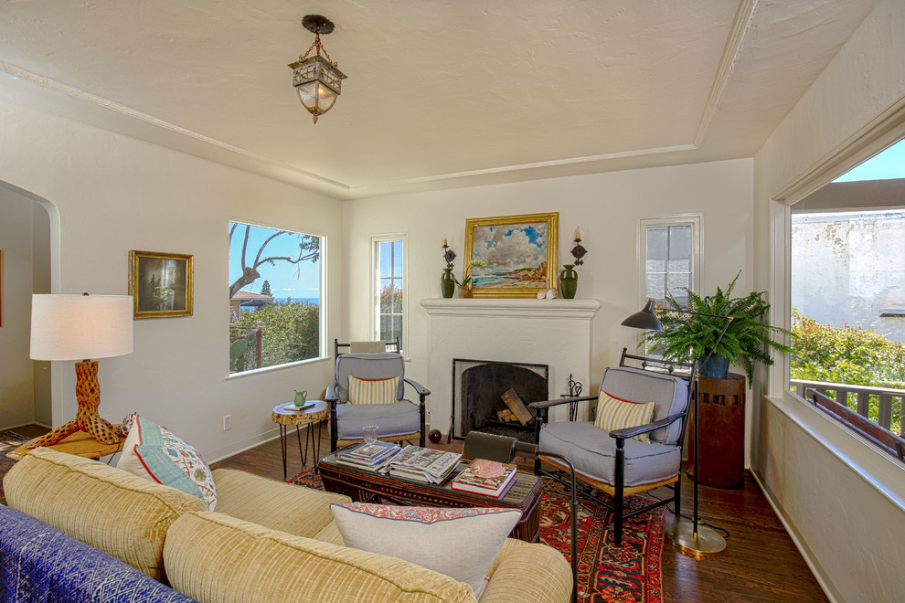 Inspiration for a small mediterranean home design remodel in Santa Barbara