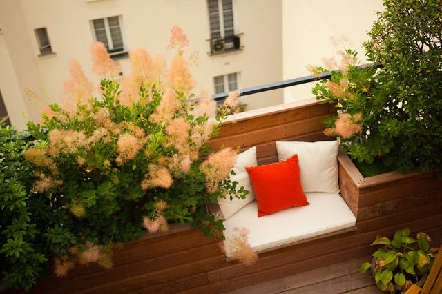 duplex parisien contemporaneo-terraza-y-balcon