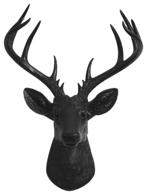 Entrance Suitable for Living Room Bedroom Color : Blue, Size : 7467cm Wall-Mounted Deer Head Decoration Made of Lucky Deer Head Resin 3D Deer Head Sculpture