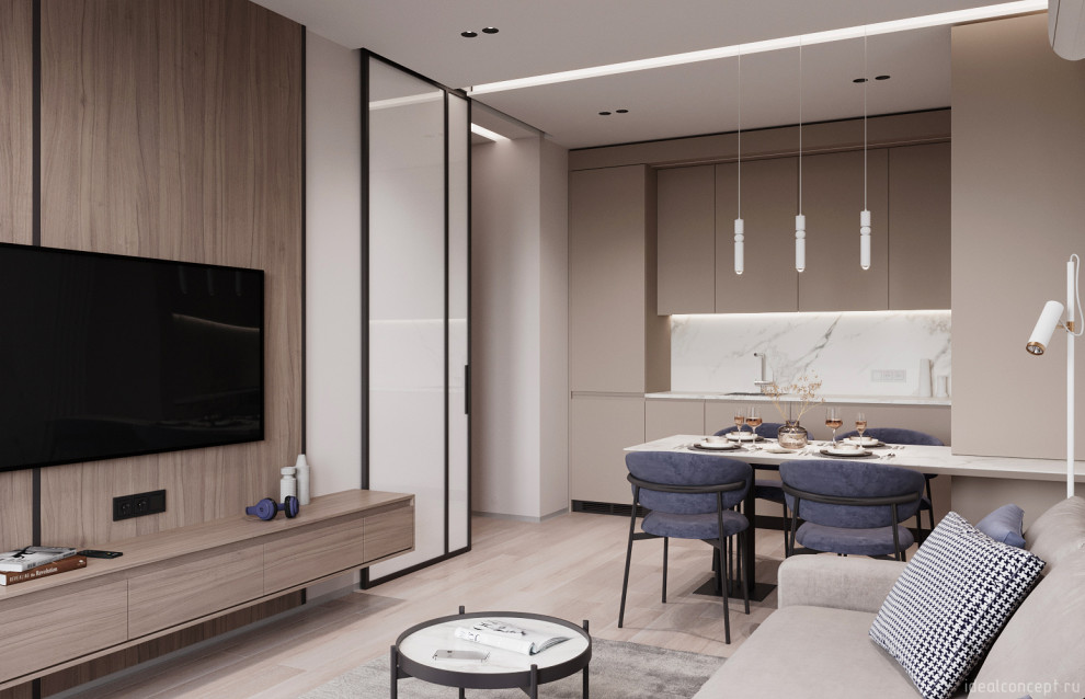 Минимализм в кофейных тонах.