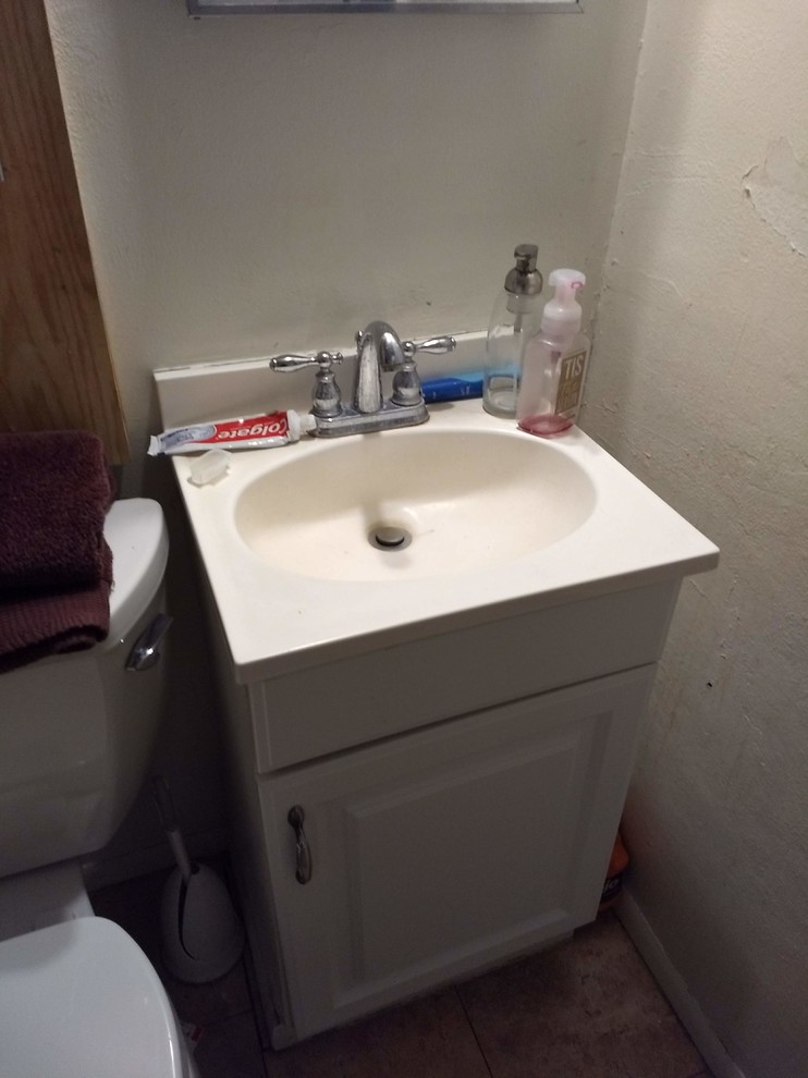 move sink plumbing over 2 inches for new vanity and countertop