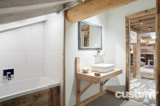 Sam's place/ Chalet Le Soleil Levant industrial-badezimmer