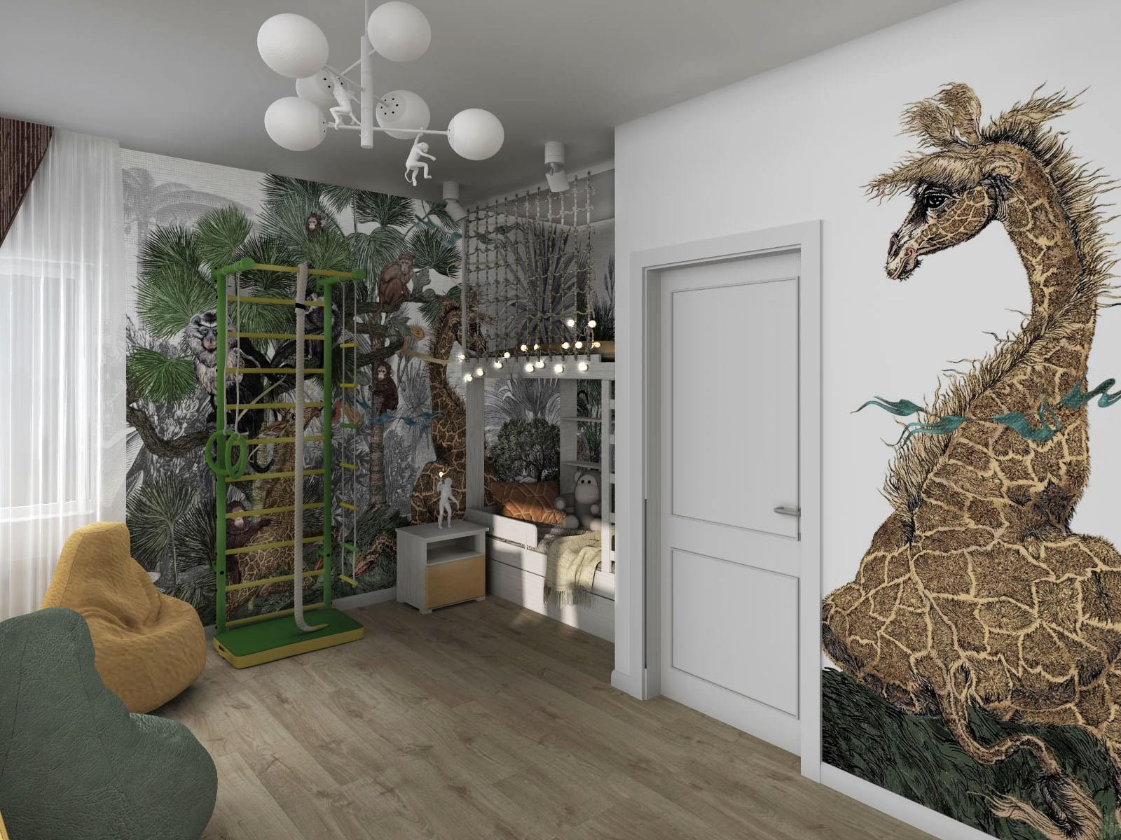 КП Лебединский, пос. Сокол, Жилые комнаты 62 м2 в загородном доме