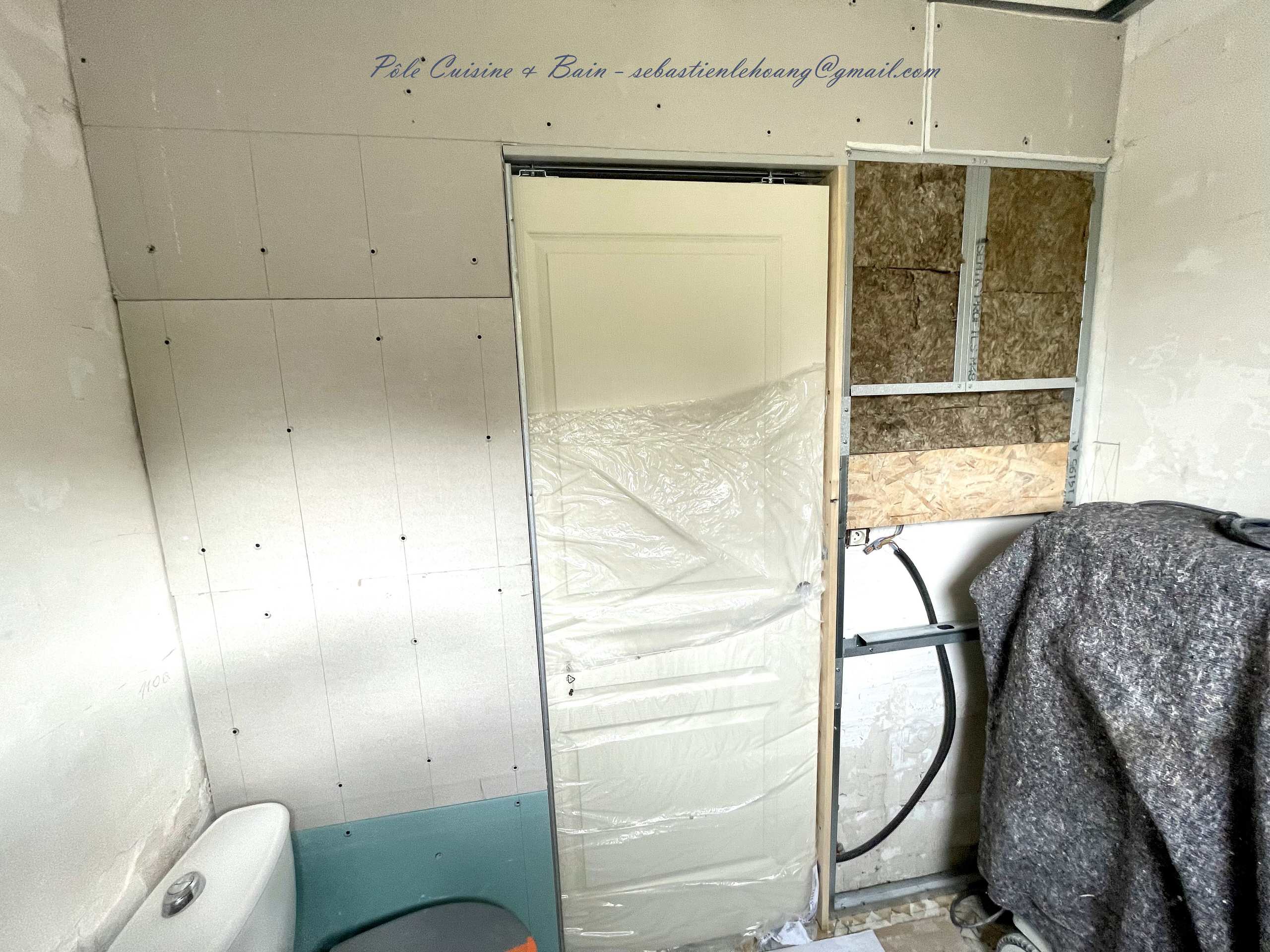 Salle de bain devenue salle d'eau