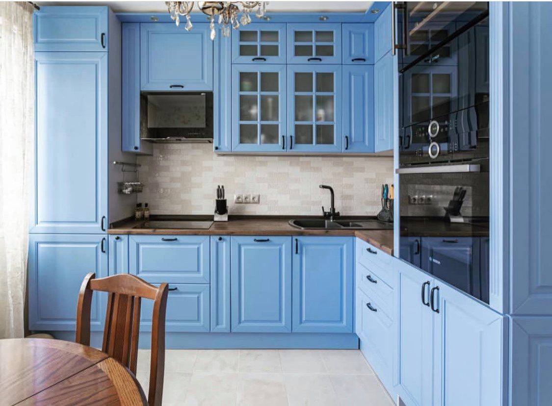 Kitchen cabinet door TV