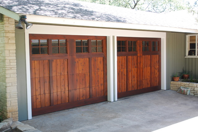 Cowart Door Wood On Eel Cuom Doors Traditional Garage