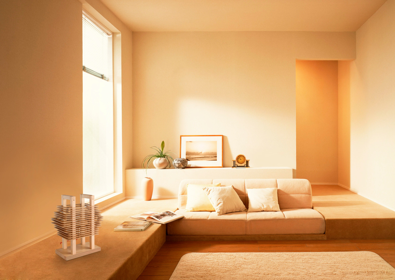 Уютная гостиная с лаунж зоной