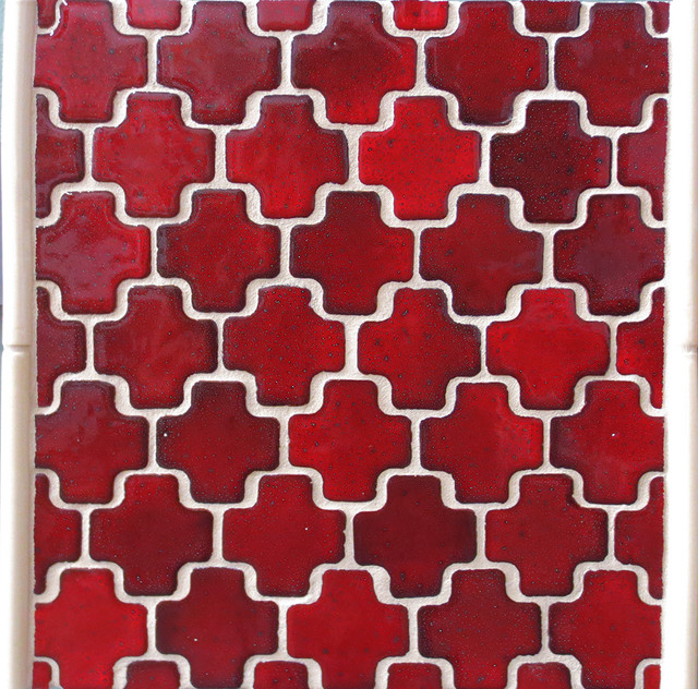 Matador Red Moroccan Cross Eclectic Tile Other By Mercury Matador Red Moroccan Cross Eclectic Tile Other By Mercury Mosaics And