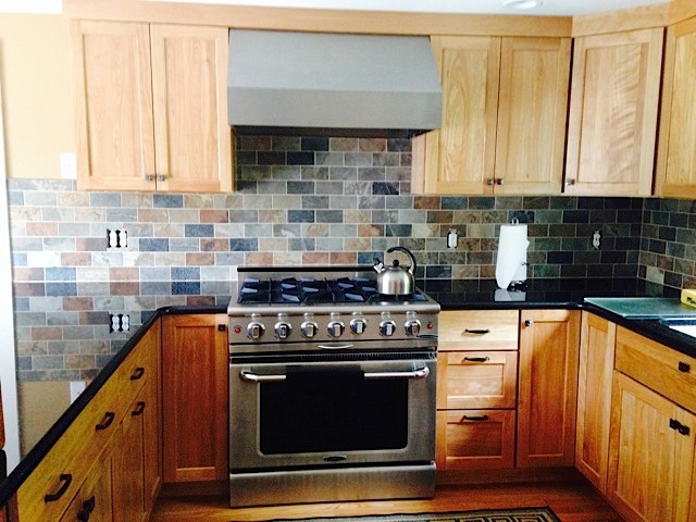 Kitchen - rustic kitchen idea in Boston