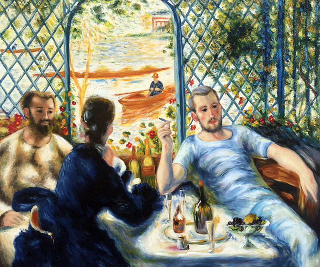 Renoir "Lunch at the Resturant Fournaise ", Unframed loose canvas