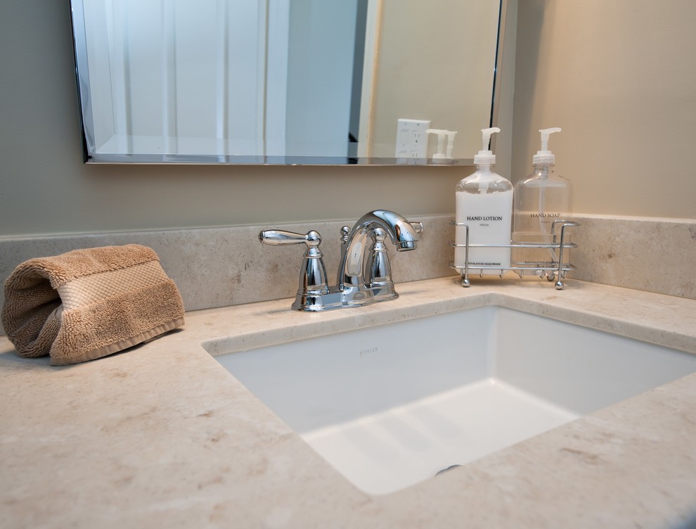 Inspiration for a transitional home design remodel in Orange County