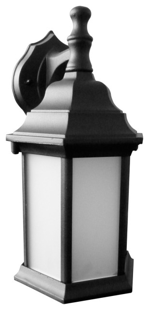 Outdoor Wall Outdoor Light - 6.25" - Black - White