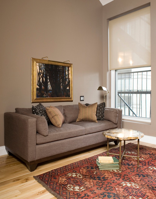 Flatiron Loft Renovation eklektisk-vardagsrum