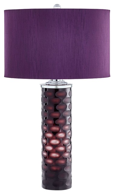 Zuma Purple Glass Table Lamp