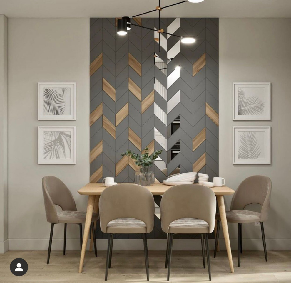 Design ideas for a scandinavian dining room in Other.
