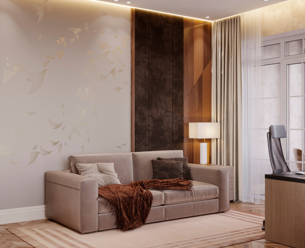 ДИЗАЙН ИНТЕРЬЕРА КВАРТИРЫ В ЖК РОДНОЙ ГОРОД. ВОРОНЦОВСКИЙ ПАРК, 114 КВ.М