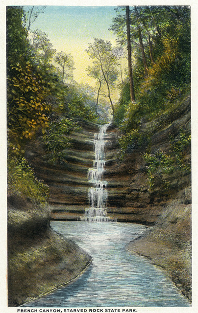 Utica Illinois Starved Rock State Park View Of The French Canyon