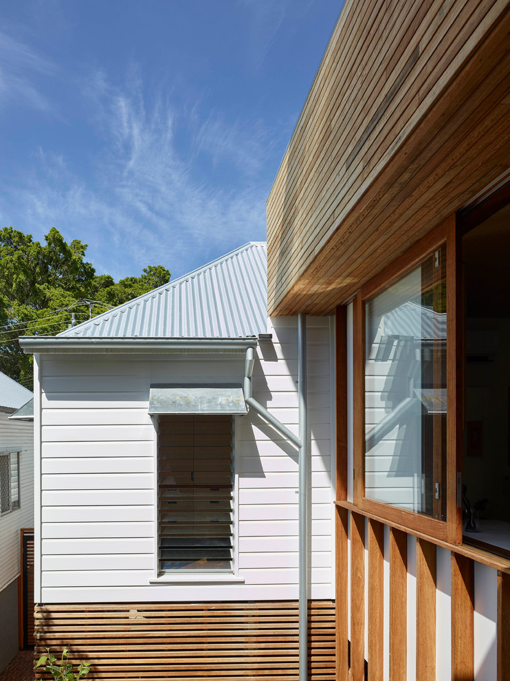 This is an example of a small contemporary exterior in Brisbane.