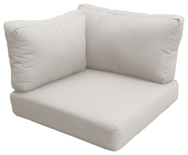 Covers for Low-Back Corner Chair Cushions 6 inches thick - Contemporary