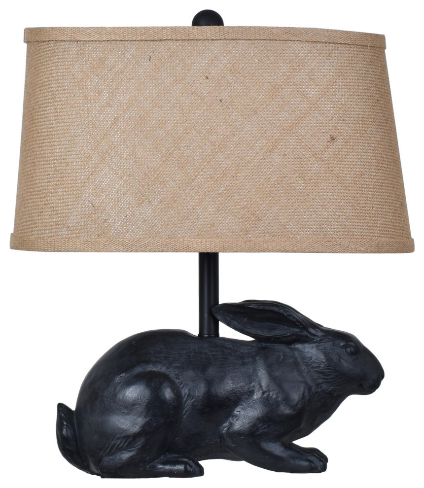 Rabbit 17"H Table Lamp Farmhouse Table Lamps by Crestview