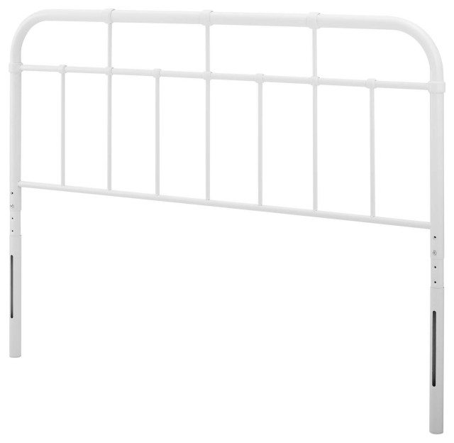 Headboard, King Size, Metal, Black, Modern Contemporary, Bedroom Master