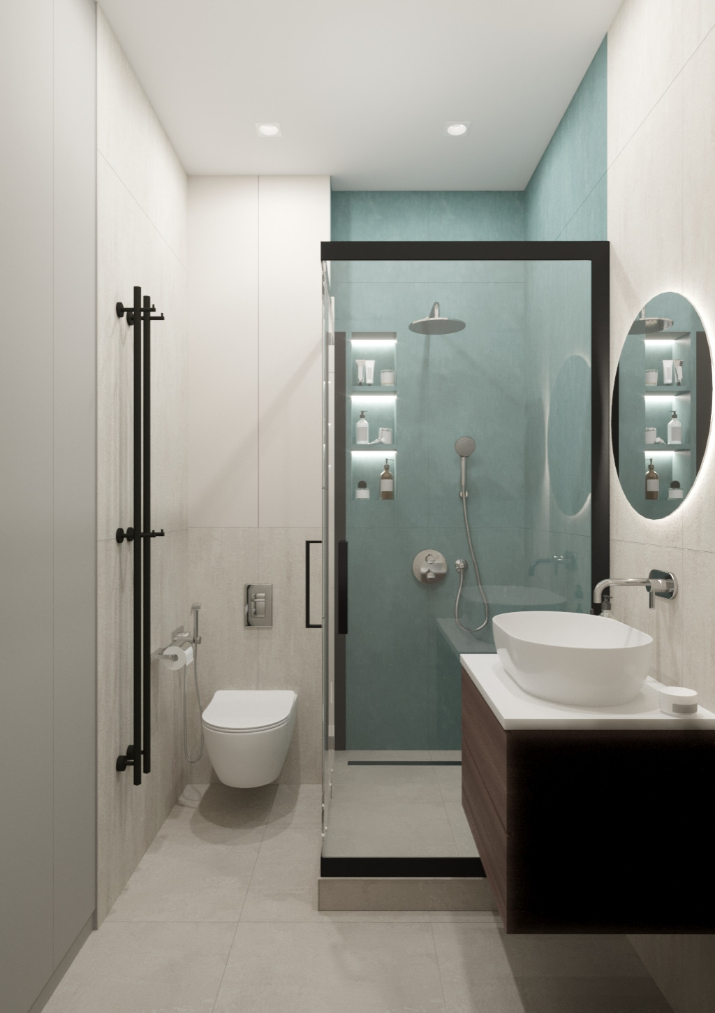 Стильная однушка 47 м² для девушки в ЖК Селигер Сити