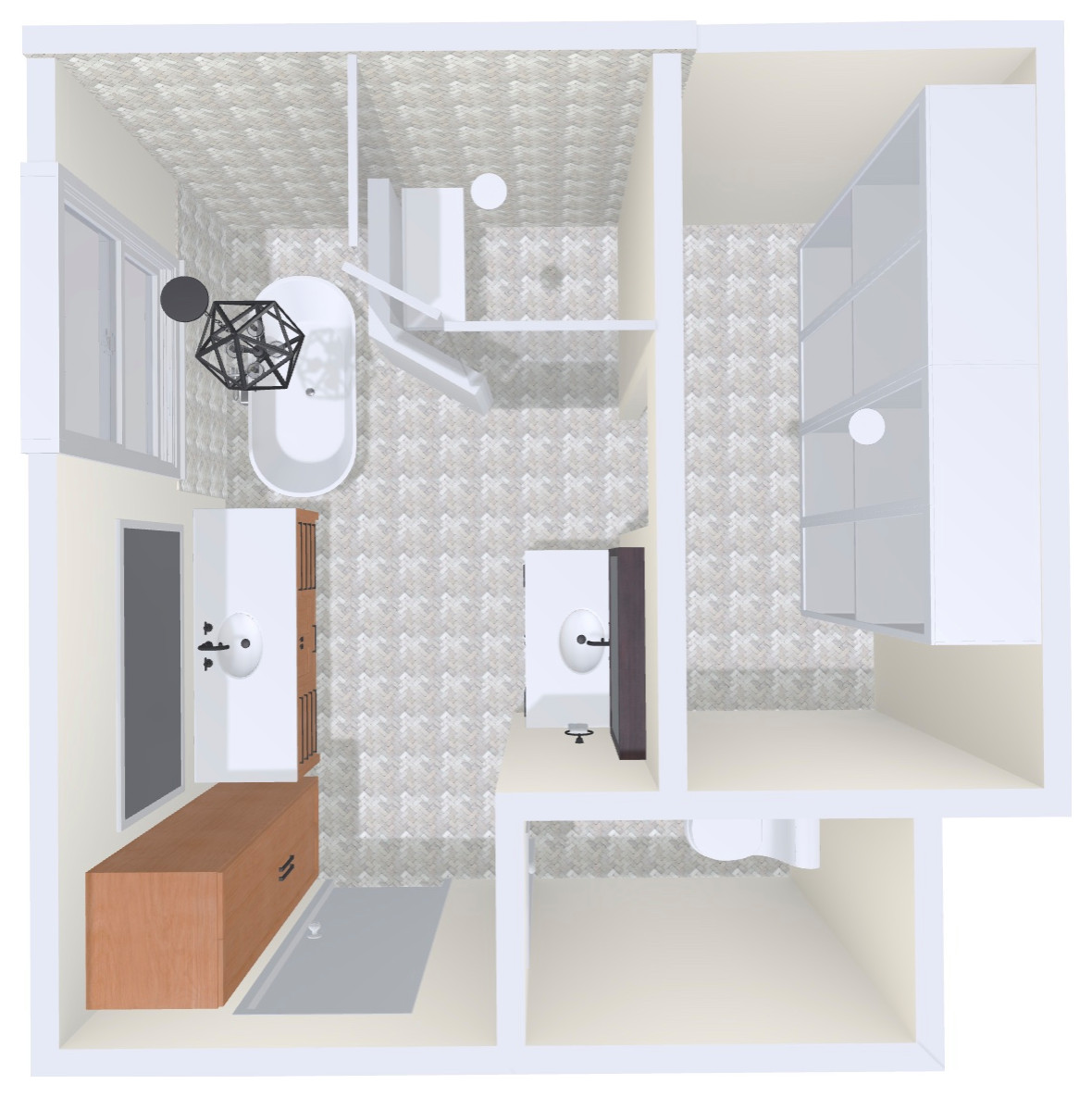 The floor plan they went with