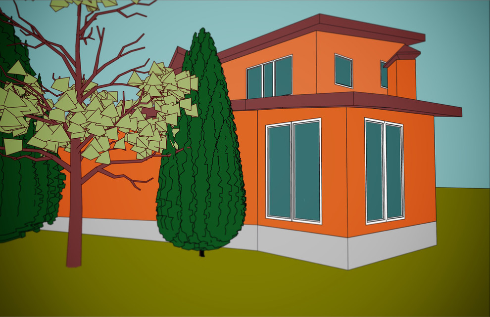 Концепция пристройки к частному дому, 2014 г.