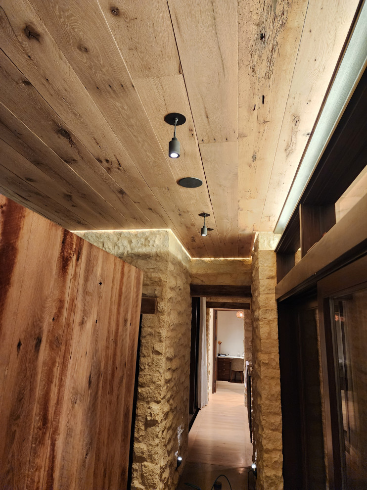 Custom Backlit Wood Ceiling