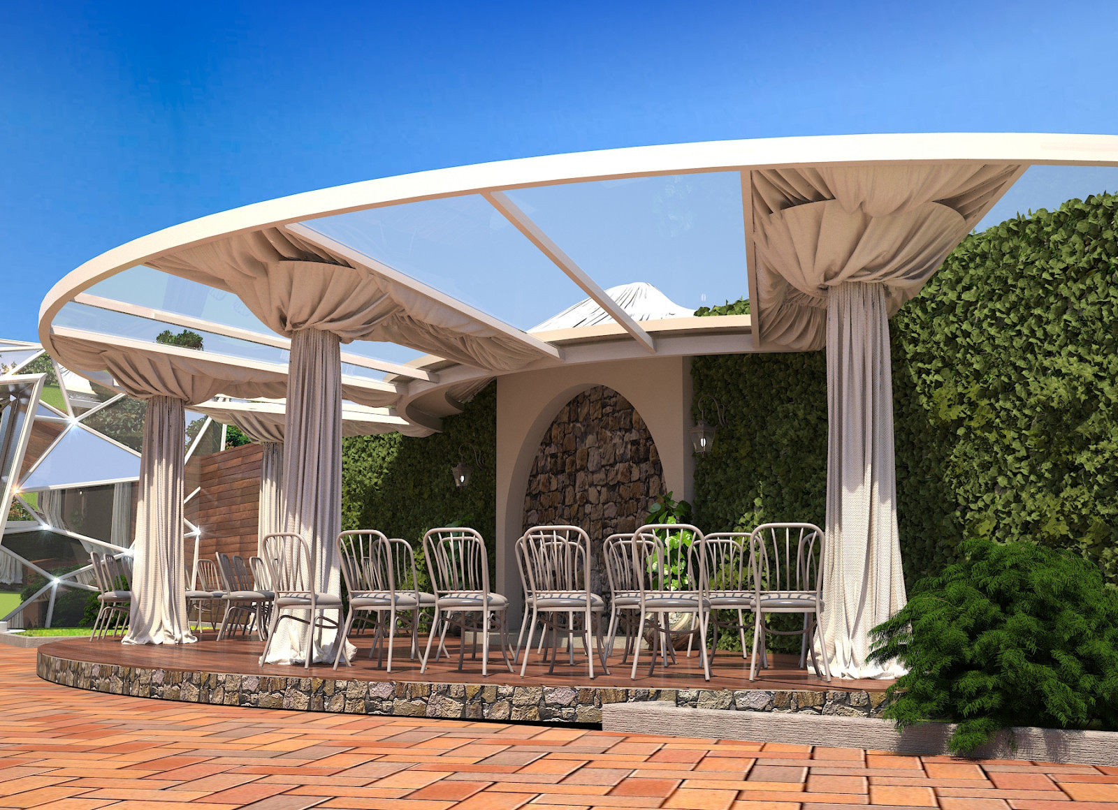 Внутренний двор отеля